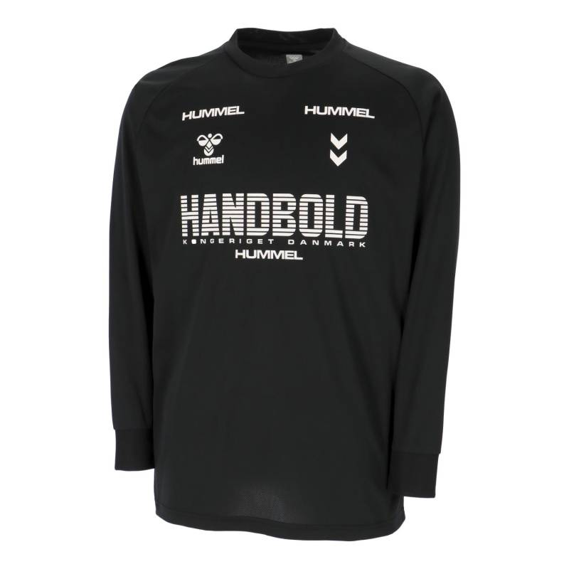 ヒュンメル (hummel) ハンドボールウェア トレーニングウエア スポーツウエア HB BASIC ロングスリーブプラクティスシャツ プラシャツ 長袖Tシャツ メンズ (25aw) ブラック S-XO HAP7227-90