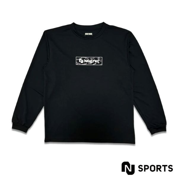ノグレット (Nogret) ハンドボールウエア トレーニングウエア 長袖Tシャツ プラクティスシャツ ロンT NOG-LS-Boom2nd-BLKWHT ブラックホワイト