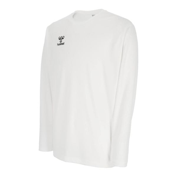 ヒュンメル (hummel) ハンドボールウェア トレーニングウエア プラクティスロングスリーブシャツ プラシャツ 長袖Tシャツ ロンT (25aw) ホワイト HAP7234-10