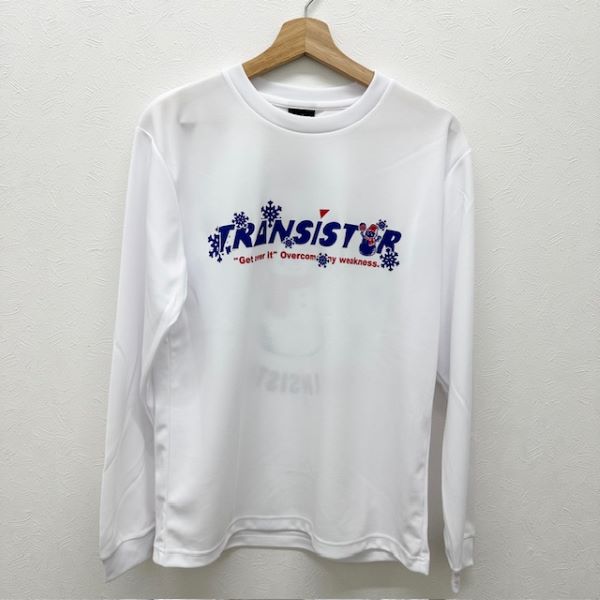 【TEDAMA限定】トランジスタ (TRANSISTAR) ソブエオリジナル ハンドボール LSシャツ 長袖Tシャツ ロンT TRAN25FW-1-WHT ホワイト 雪だるま