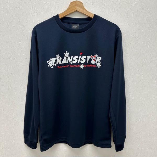 【TEDAMA限定】トランジスタ (TRANSISTAR) ソブエオリジナル ハンドボール LSシャツ 長袖Tシャツ ロンT TRAN25FW-1-NAV ネイビー 雪だるま