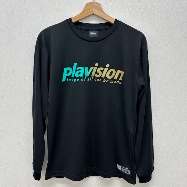 【TEDAMA限定】プラヴィジョン (plavision) ハンドボール プラシャツ 長袖Tシャツ ロンT グラデーション ブラック PLA25FW-3-BLK 25FW