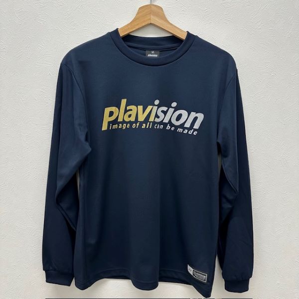 【TEDAMA限定】プラヴィジョン (plavision) ハンドボール プラシャツ 長袖Tシャツ ロンT グラデーション ネイビー PLA25FW-3-NAV 25FW