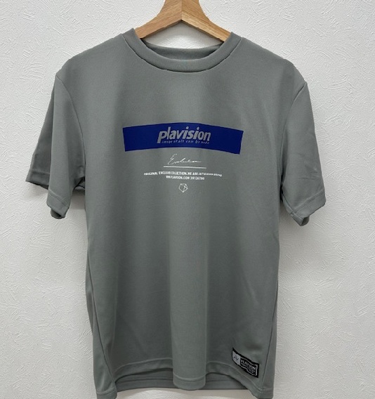 プラヴィジョン plavision ハンドボール ソブエスポーツオリジナル プラクティスシャツ PLA26SS-1 GY グレー 練習着 半袖 Tシャツ