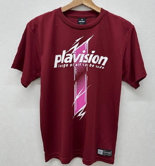 プラヴィジョン plavision ハンドボール ソブエスポーツオリジナル プラクティスシャツ PLA26SS-2 BG バーガンディ 練習着 半袖 Tシャツ