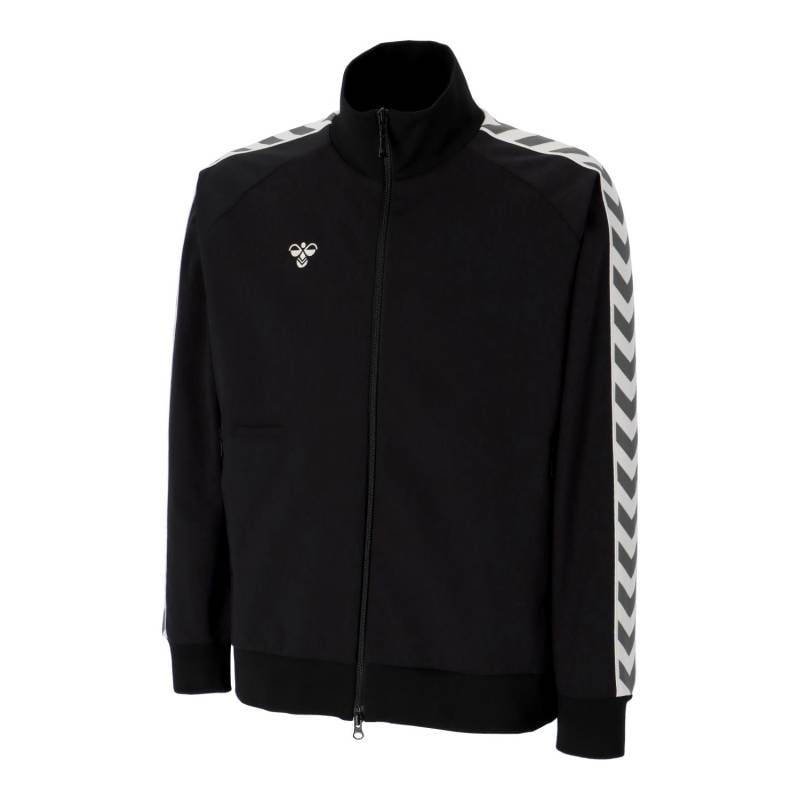 ヒュンメル (hummel) ハンドボールウェア トレーニングウエア スポーツウエア ジャージ hummel PLAY トラックジャケット 長袖 ユニセックス (26ss) ブラック S-XO3 HAT2147-90
