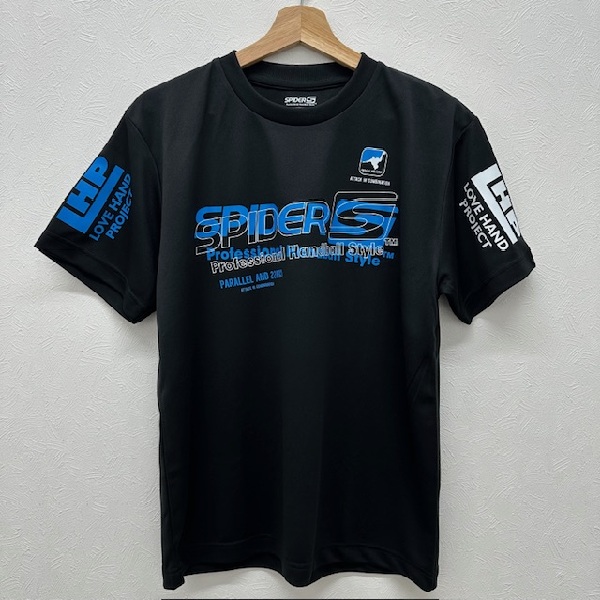 スパイダー spider ハンドボール ソブエスポーツオリジナル プラクティスシャツ SP-24KHDT01 BKBL ブラック 練習着 半袖 Tシャツ 26ss