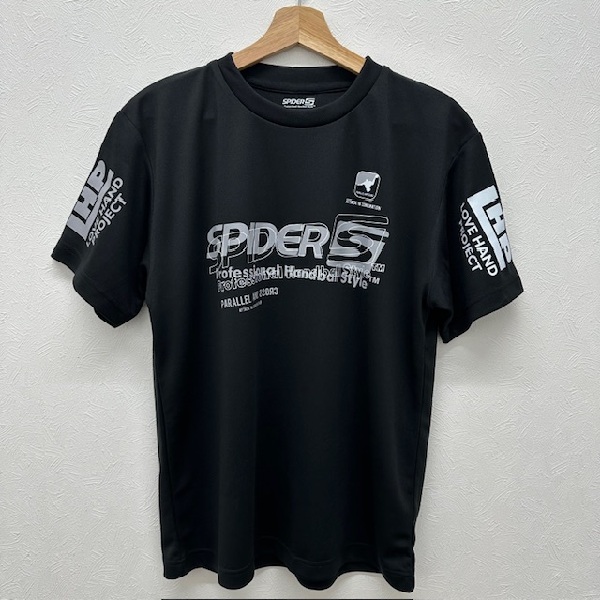 スパイダー spider ハンドボール ソブエスポーツオリジナル プラクティスシャツ SP-24KHDT01 BKGY ブラック 練習着 半袖 Tシャツ 26ss