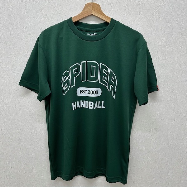 スパイダー spider ハンドボール ソブエスポーツオリジナル プラクティスシャツ SP-26DTS-01 GR グリーン 練習着 半袖 Tシャツ 26ss