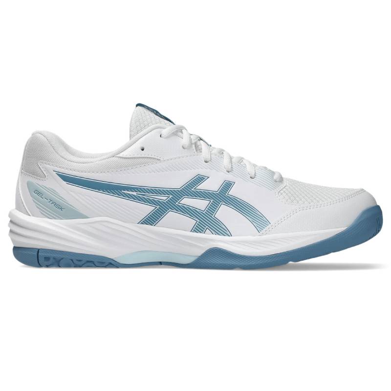 アシックス (asics) ハンドボール インドアシューズ GEL-TASK 4 ゲルタスク メンズ (26ss) ホワイト×サバブルー 24.5-28.5cm スタンダードラスト 1071A103-103