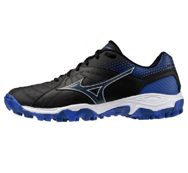 mizuno ミズノ ハンドボールシューズ Wave Gaia3 WIDE ウエーブガイア3 ワイド X1GD235052 ブラック×ブルー 幅広 3E 外用 屋外用  アウトシューズ
