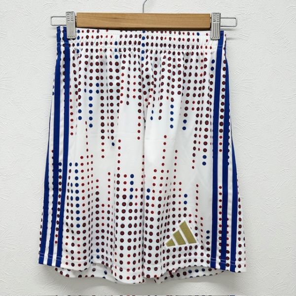 【ネコポス対応可】アディダス (adidas) ハンドボールウエア ソブエオリジナルパンツ ハーフパンツ 短パン ホワイト×ブルー AJP-PANTS3-WHTBLE