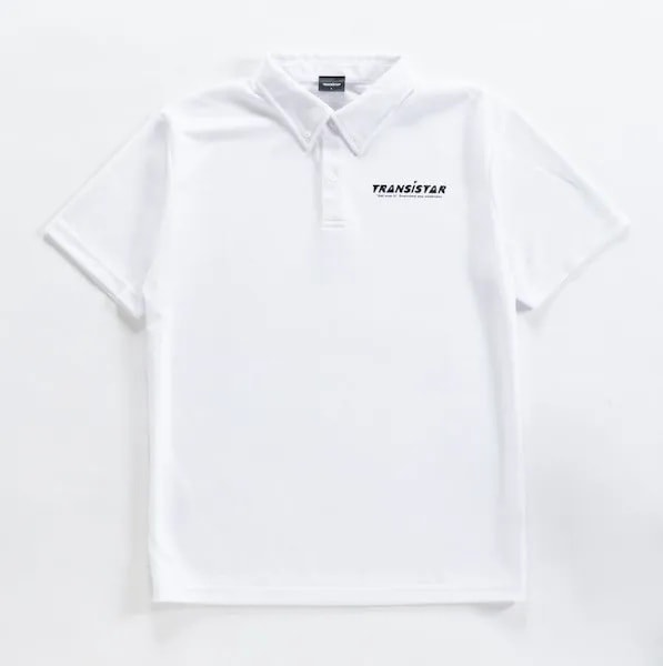 トランジスタ TRANSISTAR ハンドボールウェア トレーニングウエア スポーツウエア ポロシャツ 半袖シャツ ドライポロシャツベーシック HB00PL01 WH ホワイト 26ss