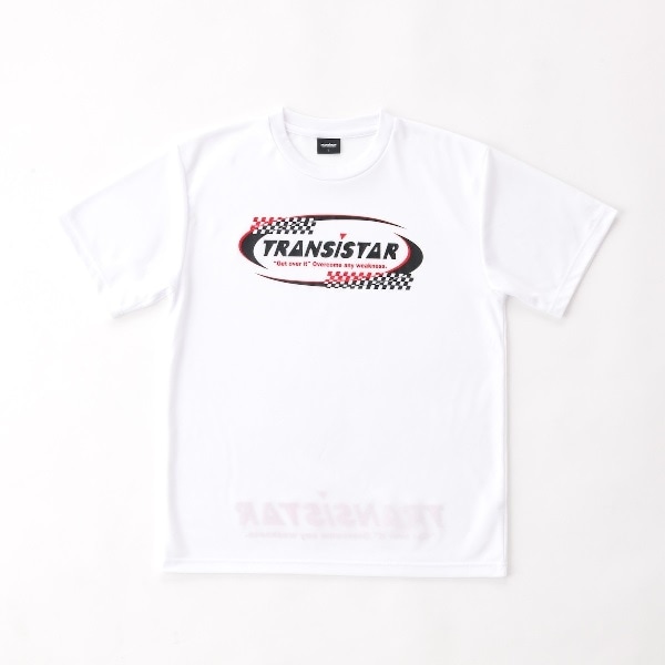 【ネコポス対応可】トランジスタ TRANSISTAR ハンドボール ウェア 半袖 Tシャツ プラクティスシャツ HB DRY S/S T-shirts_CHECKER FLAG HB26TS04 WH ホワイト 26ss