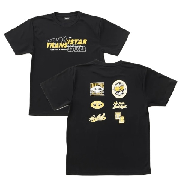 トランジスタ TRANSISTAR ハンドボール ウェア 半袖 Tシャツ プラクティスシャツ HB DRY S/S T-shirts LABEL HB26TS08 BK ブラック 26aw