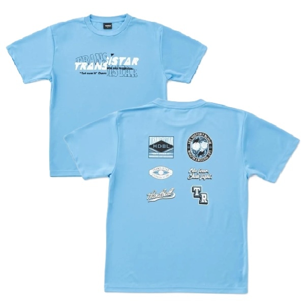 トランジスタ TRANSISTAR ハンドボール ウェア 半袖 Tシャツ プラクティスシャツ HB DRY S/S T-shirts LABEL HB26TS08 SAX サックス 26aw