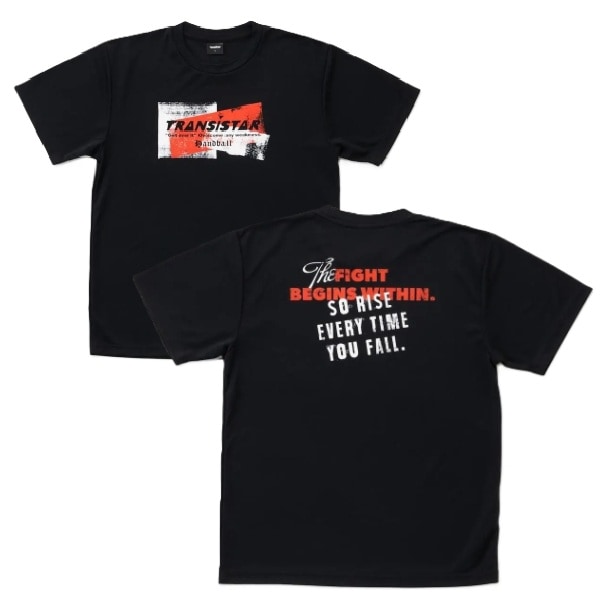 トランジスタ TRANSISTAR ハンドボール ウェア 半袖 Tシャツ プラクティスシャツ HB DRY S/S T-shirts GRIT HB26TS07  BK ブラック 26aw