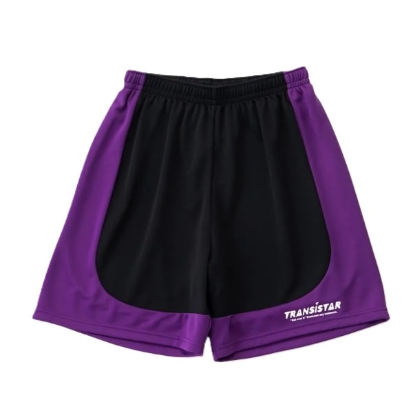 【TEDAMA限定】トランジスタ TRANSISTAR ハンドボールウエア ゲームパンツ ハーフパンツ HB GAME PANTS ROUND HB26AP02 BKPL ブラック×パープル 26aw