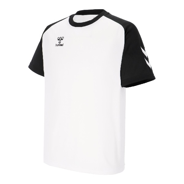 ヒュンメル hummel ハンドボール トレーニングウエア スポーツウェア プラクティスシャツ プラシャツ 半袖Tシャツ HB BASIC HAP1248 10 ホワイト 26aw 吸汗速乾