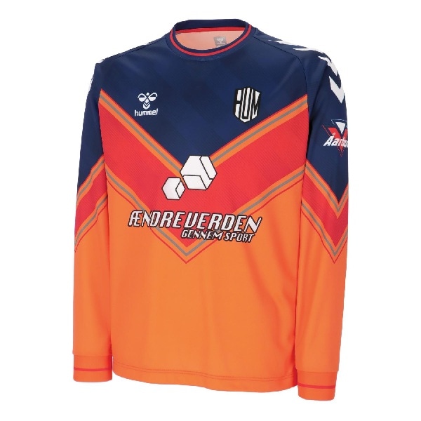 ヒュンメル hummel ハンドボール トレーニングウエア スポーツウェア プラクティスシャツ プラシャツ 長袖シャツ HB EURO L/S HAP7254 353 オータムオレンジ 26aw 吸汗速乾
