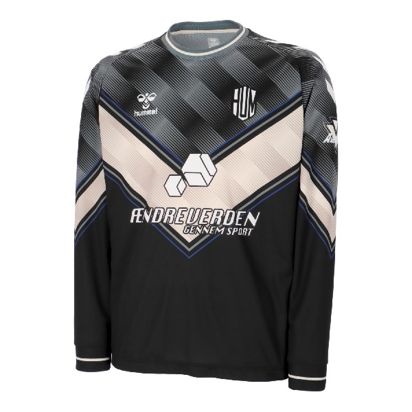 ヒュンメル hummel ハンドボール トレーニングウエア スポーツウェア プラクティスシャツ プラシャツ 長袖シャツ HB EURO L/S HAP7254 90 ブラック 26aw 吸汗速乾