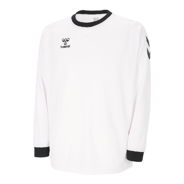 ヒュンメル hummel ハンドボール トレーニングウエア スポーツウェア プラクティスシャツ プラシャツ 長袖シャツ HB BASIC L/S HAP7256 10 ホワイト 26aw 吸汗速乾