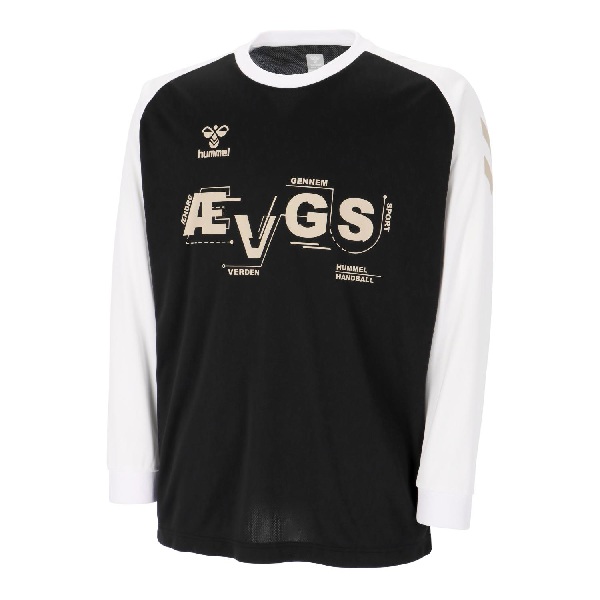 ヒュンメル hummel ハンドボール トレーニングウエア スポーツウェア プラクティスシャツ プラシャツ 長袖シャツ HB BASIC L/S HAP7255 90 ブラック 26aw 吸汗速乾