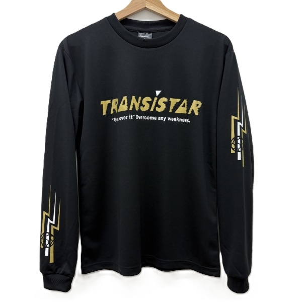 【TEDAMA限定】ソブエスポーツオリジナル トランジスタ TRANSISTAR ハンドボール ウェア プラシャツ LSシャツ 長袖Tシャツ ロングスリーブ HB DRY L/S T-shirts TRAN26FW-1 BKGD ブラック×ゴールド 26aw