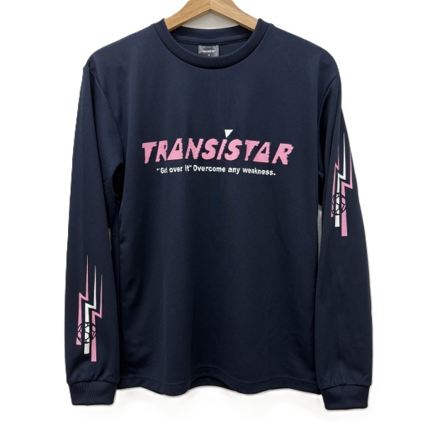 【TEDAMA限定】ソブエスポーツオリジナル トランジスタ TRANSISTAR ハンドボール ウェア プラシャツ LSシャツ 長袖Tシャツ ロングスリーブ HB DRY L/S T-shirts TRAN26FW-1 NVPK ネイビー×ピンク 26aw