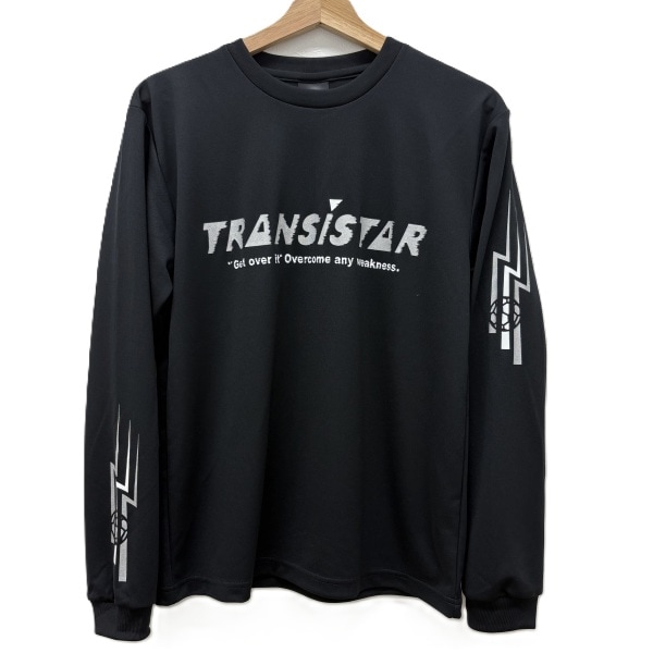 【TEDAMA限定】ソブエスポーツオリジナル トランジスタ TRANSISTAR ハンドボール ウェア プラシャツ LSシャツ 長袖Tシャツ ロングスリーブ HB DRY L/S T-shirts TRAN26FW-1 BKSI ブラック×シルバー 26aw