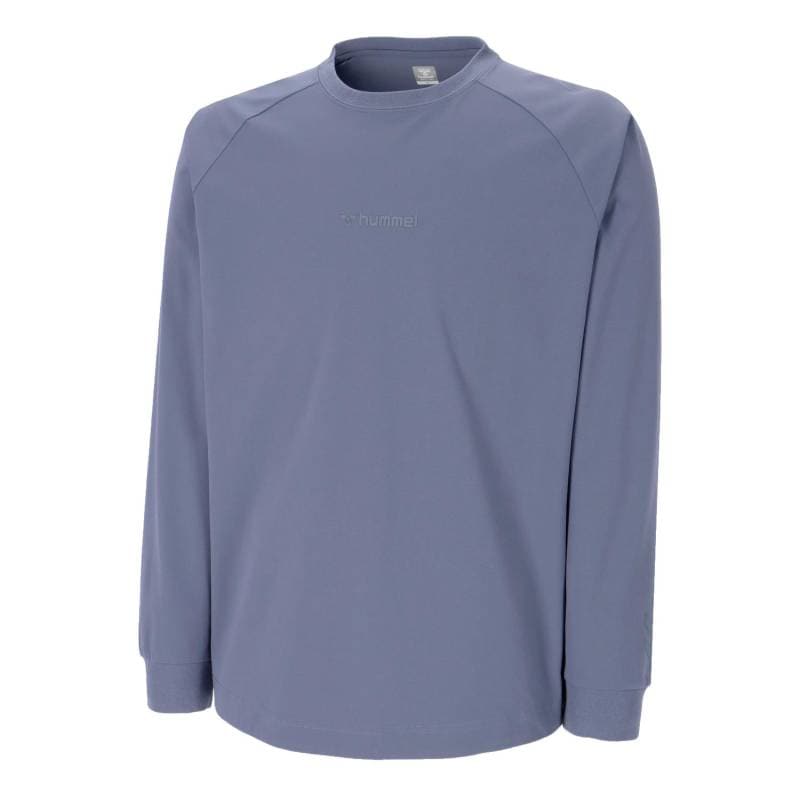 ヒュンメル (hummel) ハンドボールウェア トレーニングウエア スポーツウエア ロングスリーブTシャツ 長袖Tシャツ メンズ (26aw) ブルーグレー 吸汗速乾 UVカット S-XO3 HAP7257-652