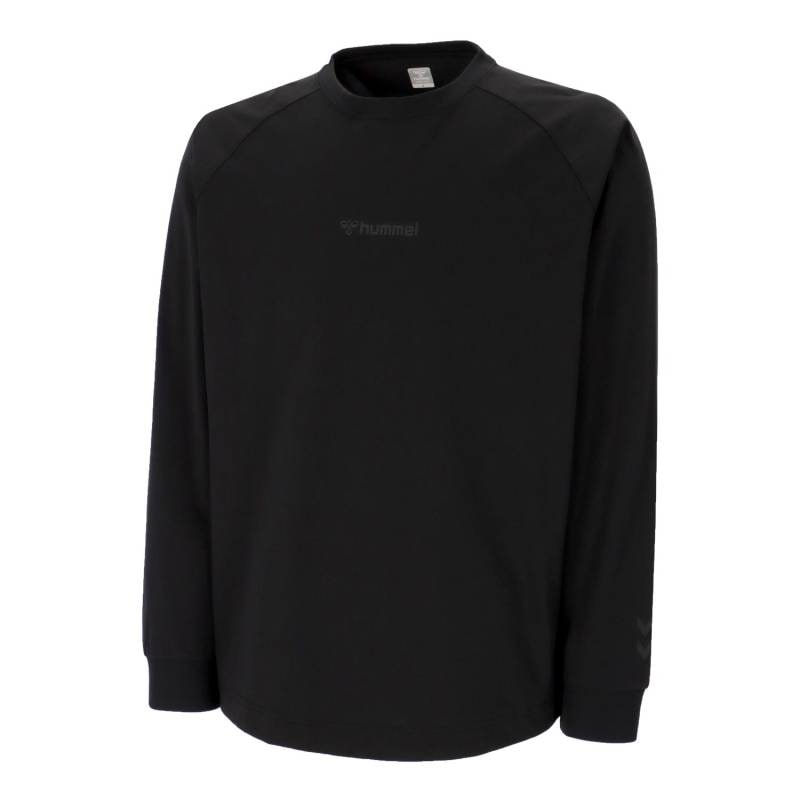 ヒュンメル (hummel) ハンドボールウェア トレーニングウエア スポーツウエア ロングスリーブTシャツ 長袖Tシャツ メンズ (26aw) ブラック 吸汗速乾 UVカット S-XO3 HAP7257-90