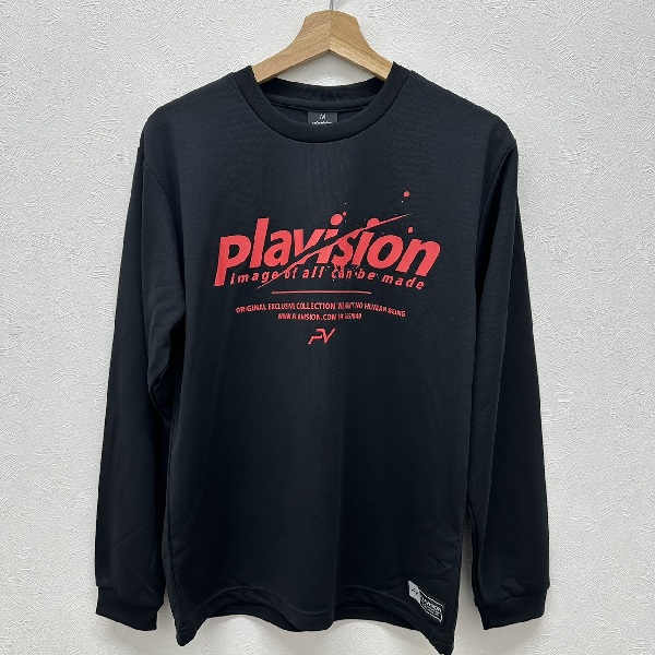 【TEDAMA限定】プラヴィジョン plavision ハンドボール ソブエスポーツオリジナル プラクティスシャツ 長袖 ロンT 斬撃 PLA26FW-2 BK ブラック 練習着 26aw
