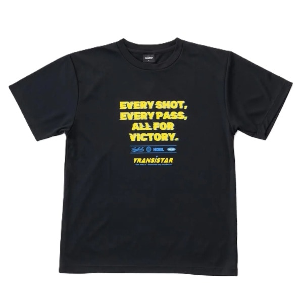 トランジスタ TRANSISTAR ハンドボール ウェア 半袖 Tシャツ プラクティスシャツ HB DRY S/S T-shirts INSPIRE HB26TS11 BKYL ブラック×イエロー 26aw