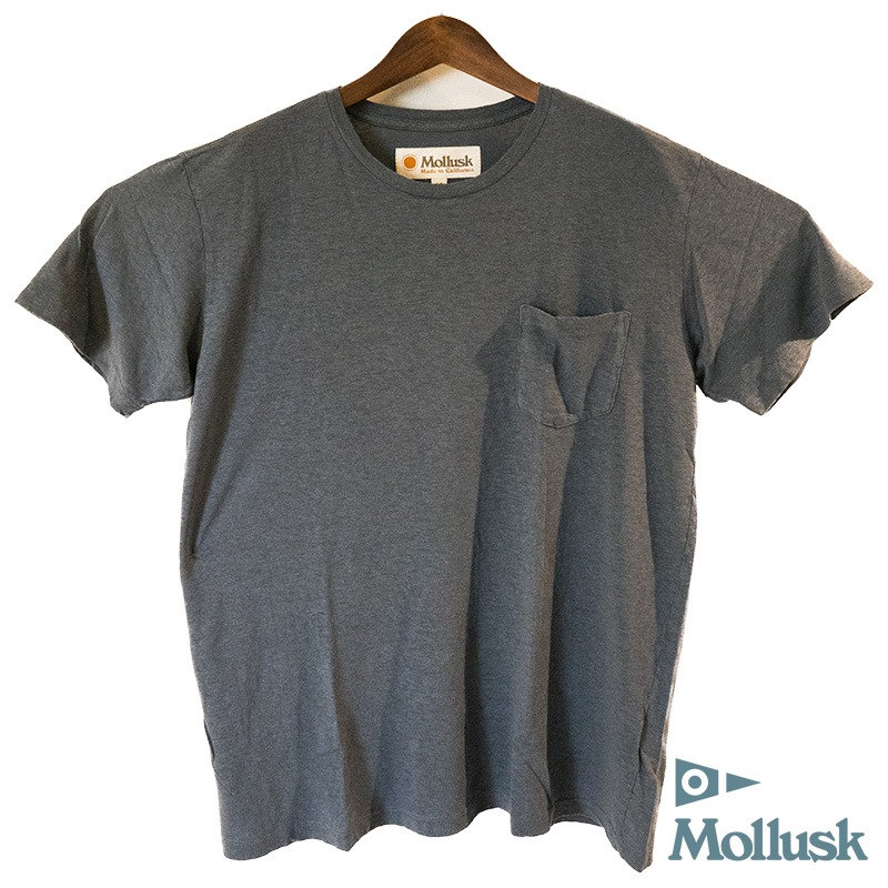 Mollusk Hemp Pocket Tee Dull Indigo