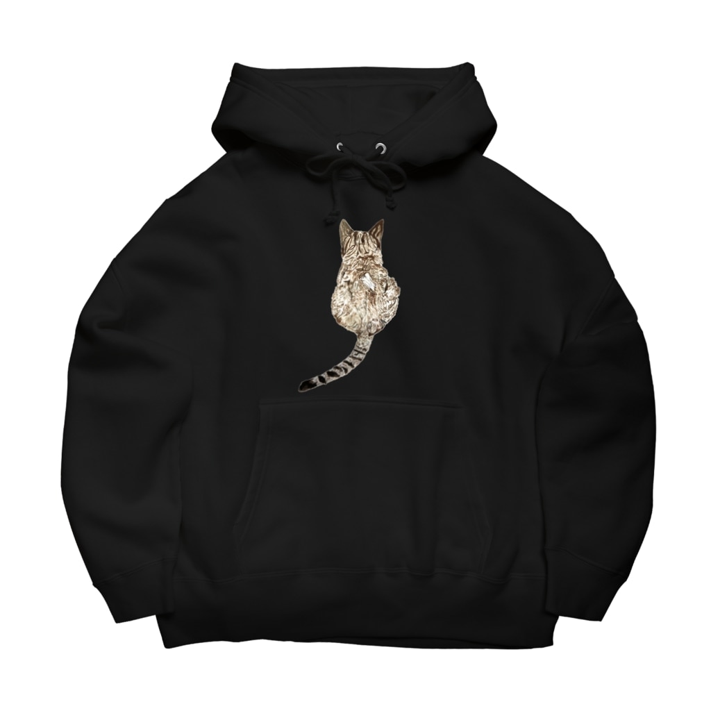 裏起毛パーカー　ロゴ　black