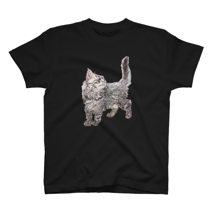 【発送時期7月上旬～7月中旬】くるるTシャツ BK【ネイル商品同封不可】