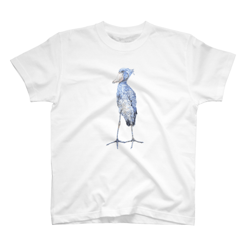 【発送時期7月上旬～7月中旬】ハシビロコウ（全身）Tシャツ【ネイル商品同封不可】