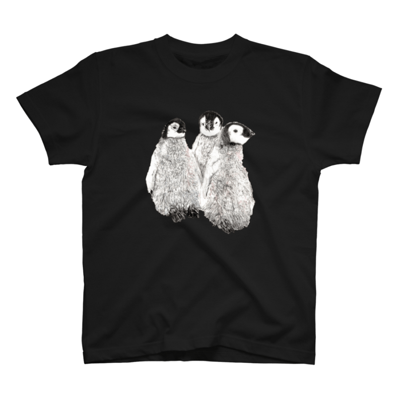 【発送時期7月上旬～7月中旬】ペンギンTシャツ BK【ネイル商品同封不可】