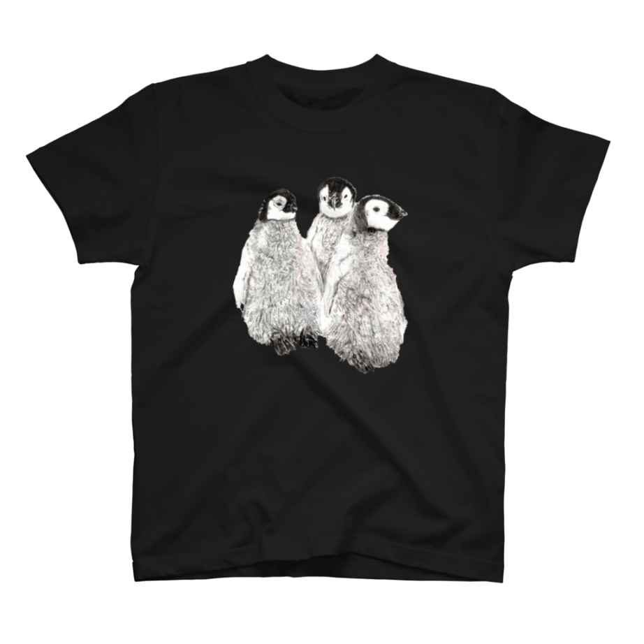 【発送時期7月上旬～7月中旬】ペンギンTシャツ BK【ネイル商品同封不可】