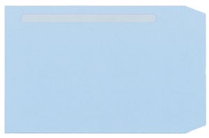 333125 給与明細書ページプリンタ用紙専用窓付封筒（アクア） 500枚入