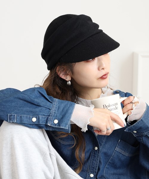 WHOLE KNITTED CASQUETTE