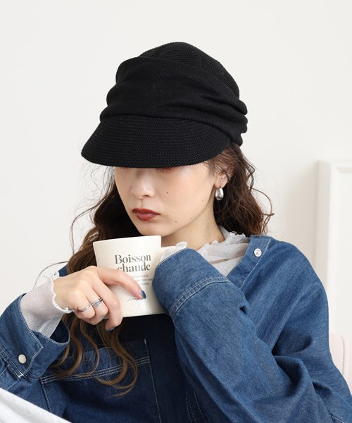 WHOLE KNITTED CASQUETTE