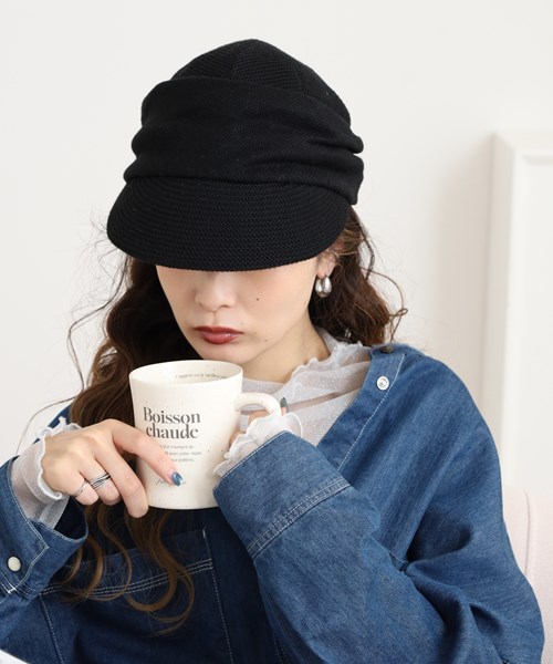 WHOLE KNITTED CASQUETTE