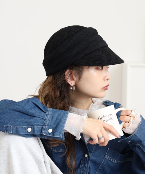 WHOLE KNITTED CASQUETTE