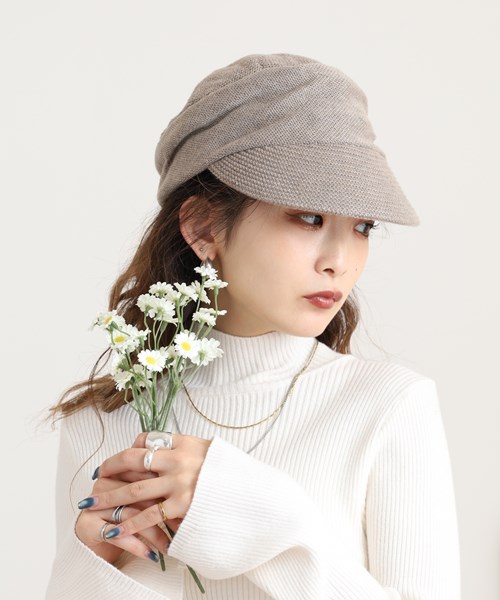 WHOLE KNITTED CASQUETTE