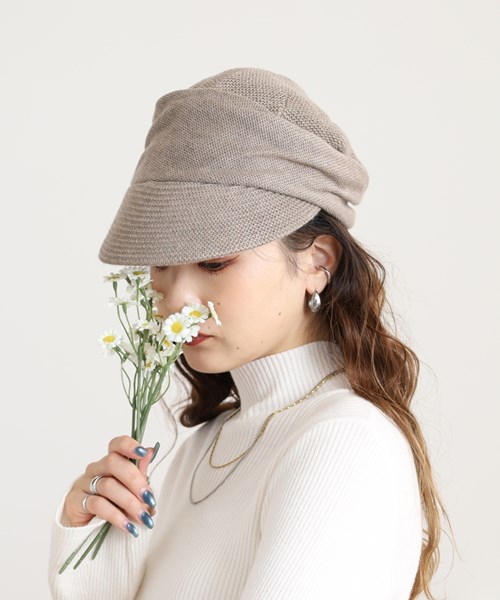 WHOLE KNITTED CASQUETTE