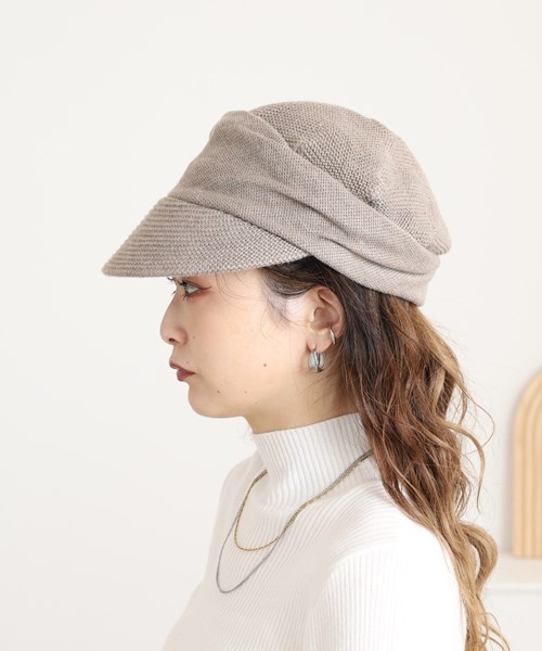 WHOLE KNITTED CASQUETTE