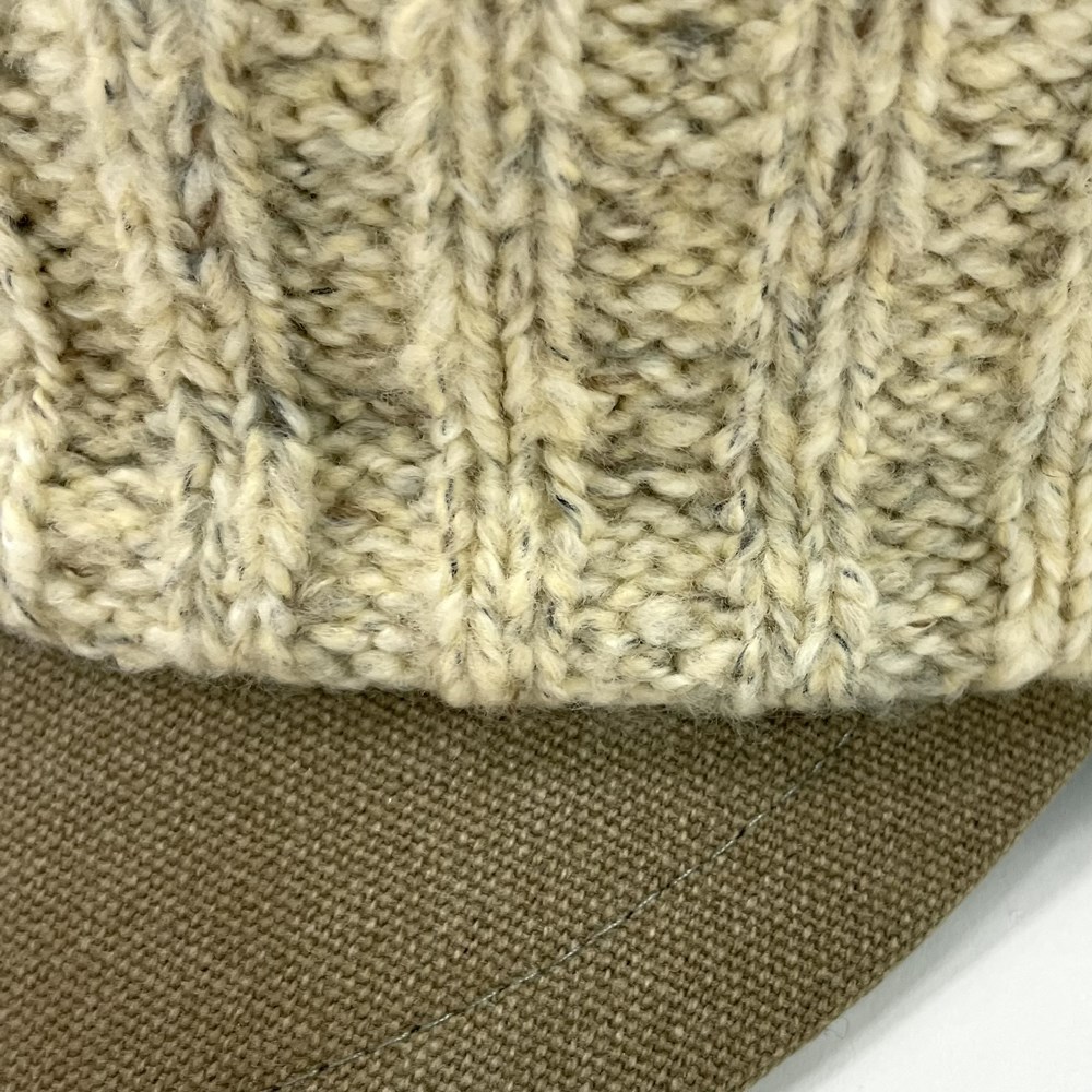 FUZZY KNIT CASQUETTE