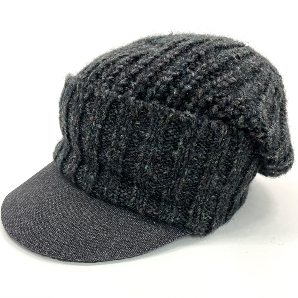 FUZZY KNIT CASQUETTE
